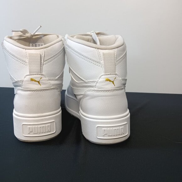 PUMA Karmen Rebelle Mid Platform Sneakers in white- Women's size 8 - Picture 5 of 14